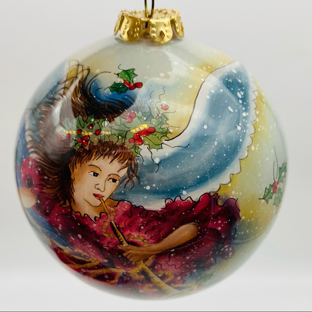 Ne'Qwa Art - Peggy Abrams Limited Edition 1180/1500 Angel Christmas Ornament